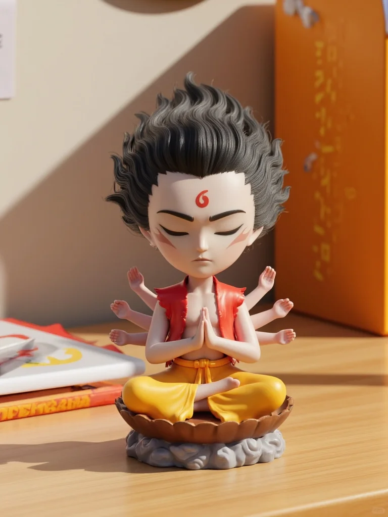 哪吒，敖丙，玩具摆件适合于办公室，车摆件