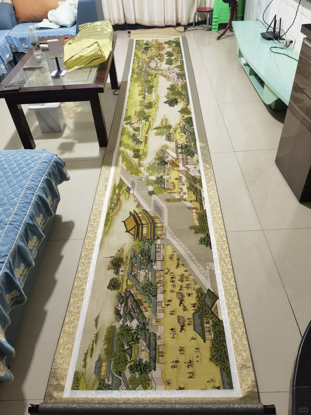 我妈花了5年完成的清明上河图能值多少？