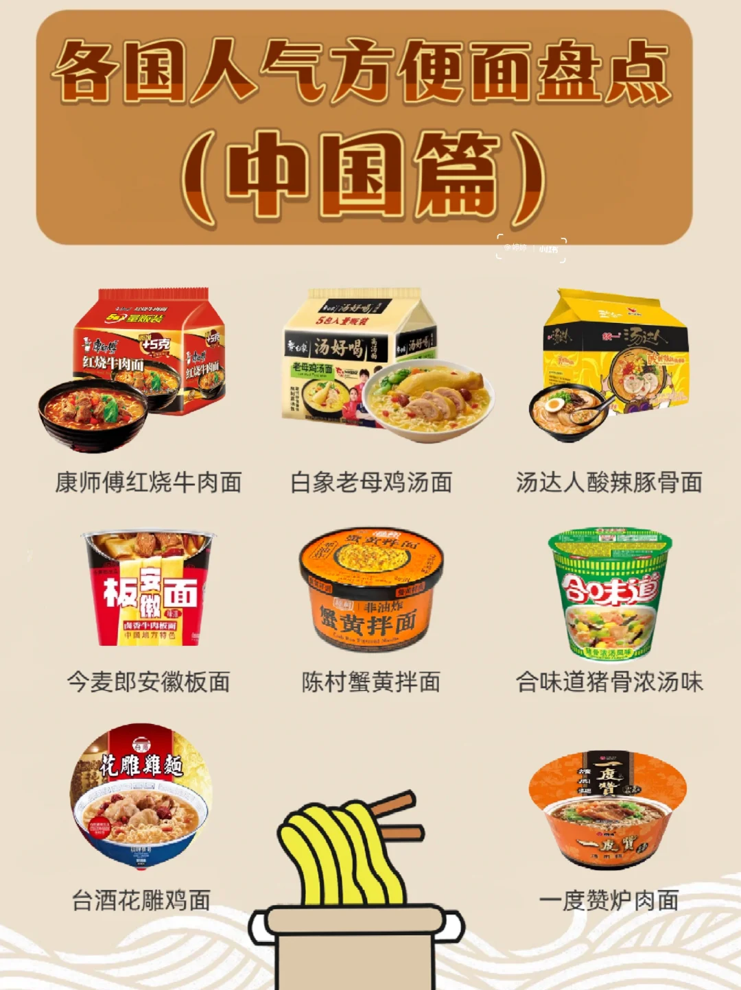 盘点各国的人气方便面，你都吃过哪些？