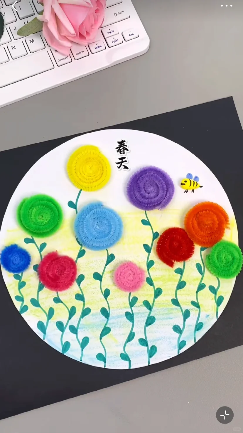 春天创意手工画合集
