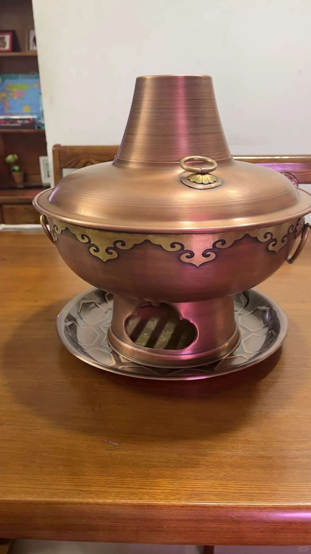 铜火锅纯铜老式木炭火锅