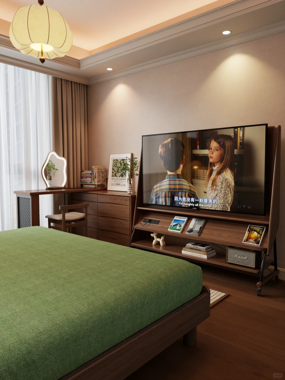 普普通通却干干净净的卧室！