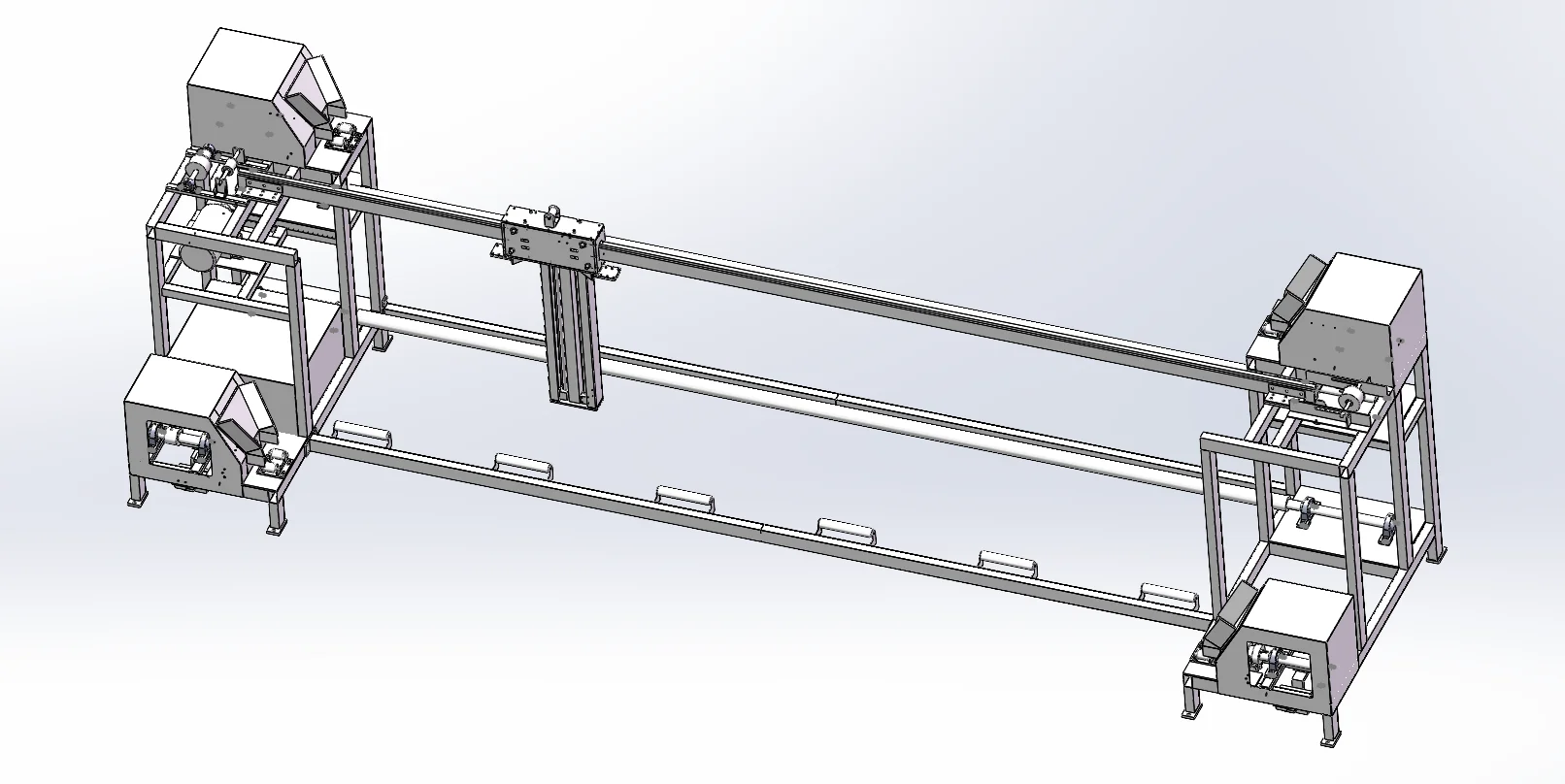 基于滑轨与伺服系统的长行程往复送料机构