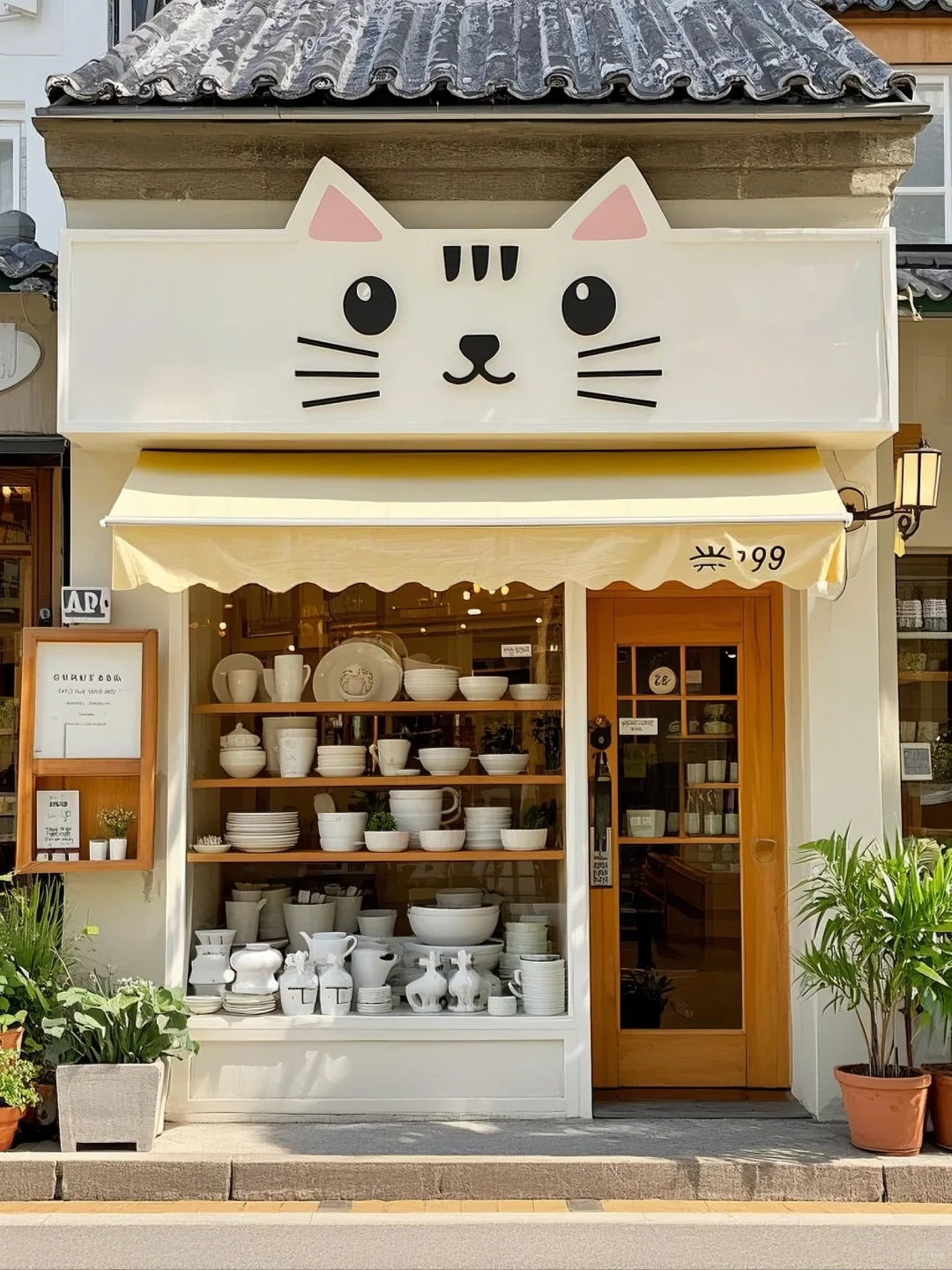猫咪陶瓷店设计，好治愈啊！