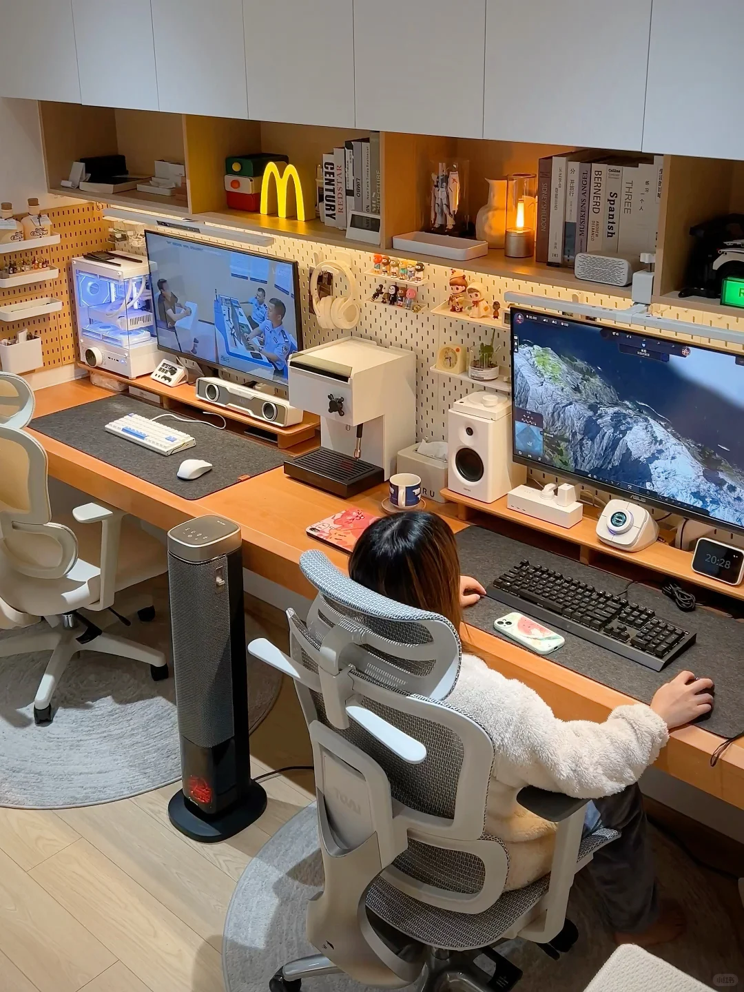 小书红抄作业成功 自装出了理想的书房!