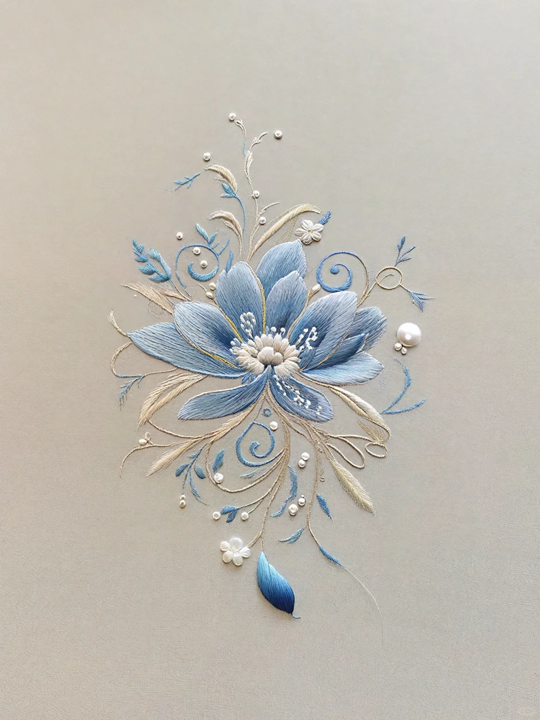 刺绣花卉，美得不像话～～～