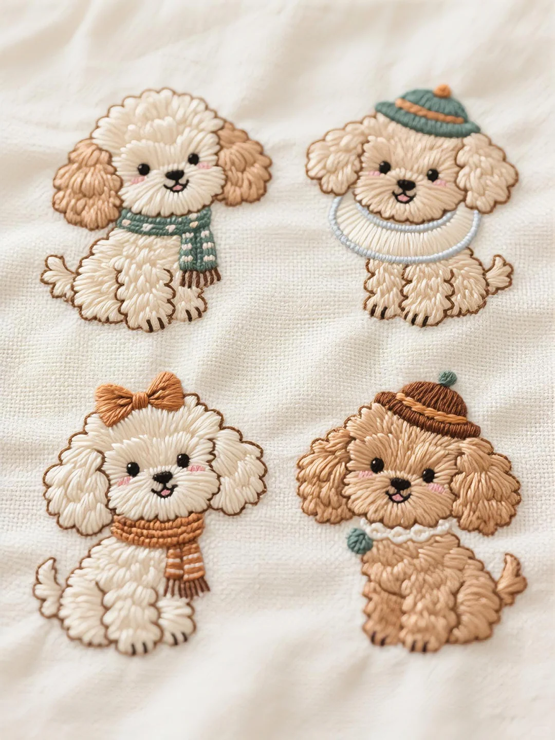 每日刺绣分享、超治愈的刺绣图案！！！