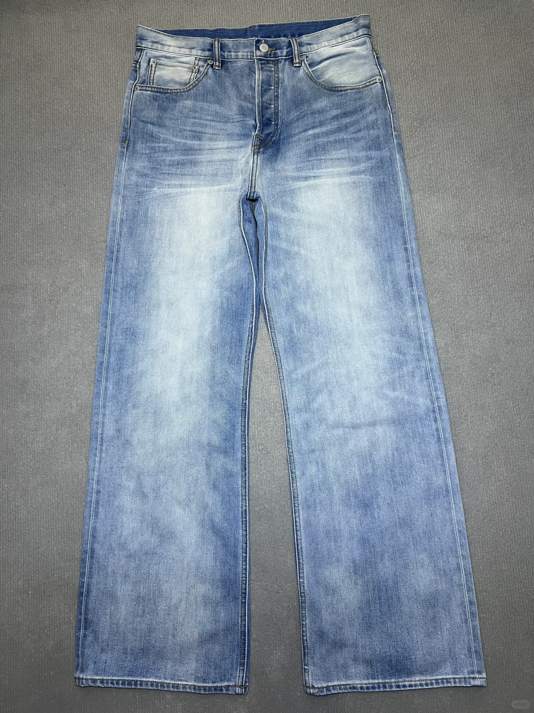 MBBCAR窄幅-Cool ice冰凉系列阔腿a字牛仔裤