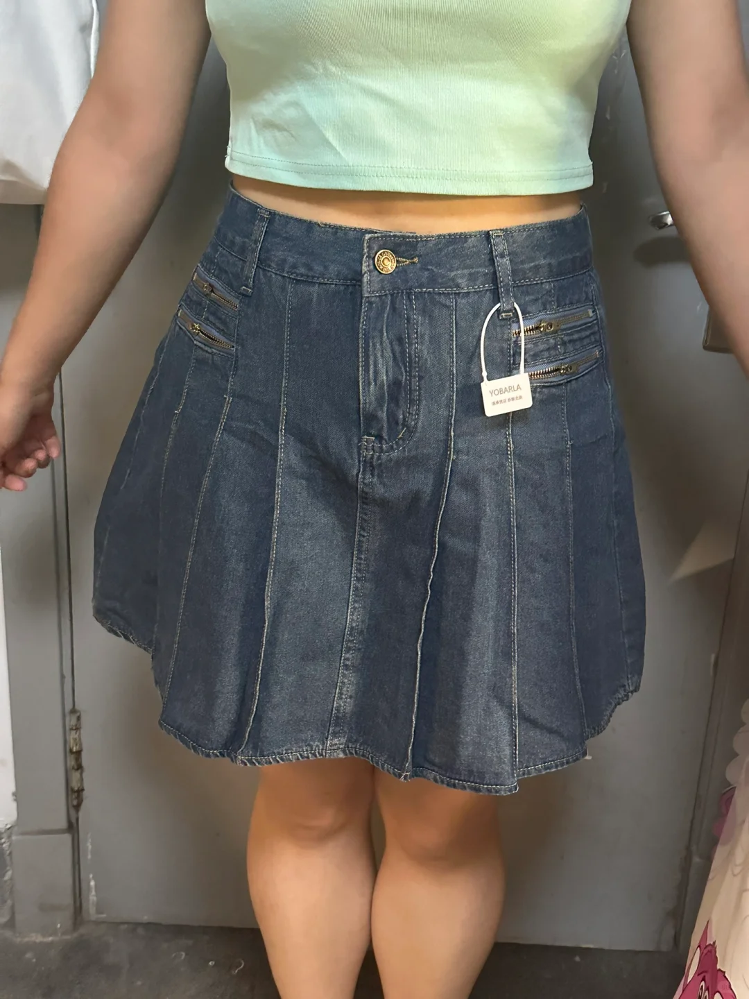 测评不同店的牛仔短裙