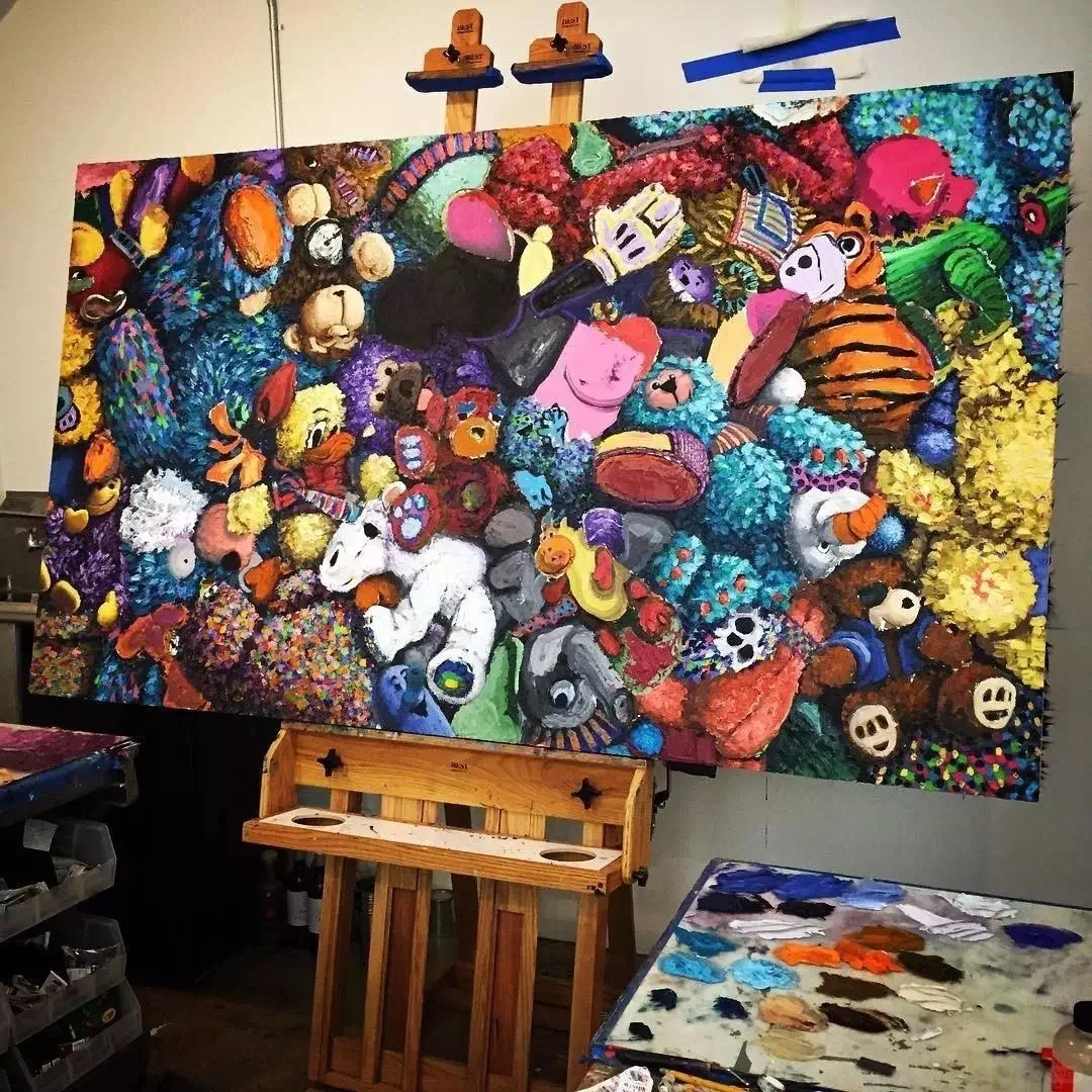 画出来的童年毛绒玩偶|BrentEstabrook作品