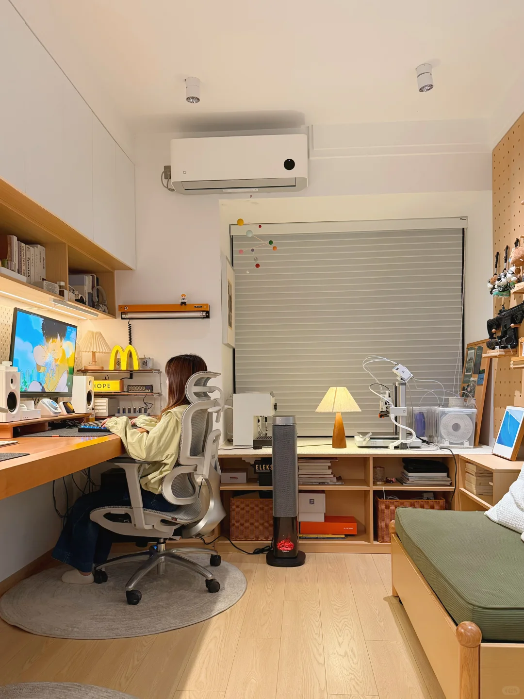 小书红抄作业成功 自装出了理想的书房!