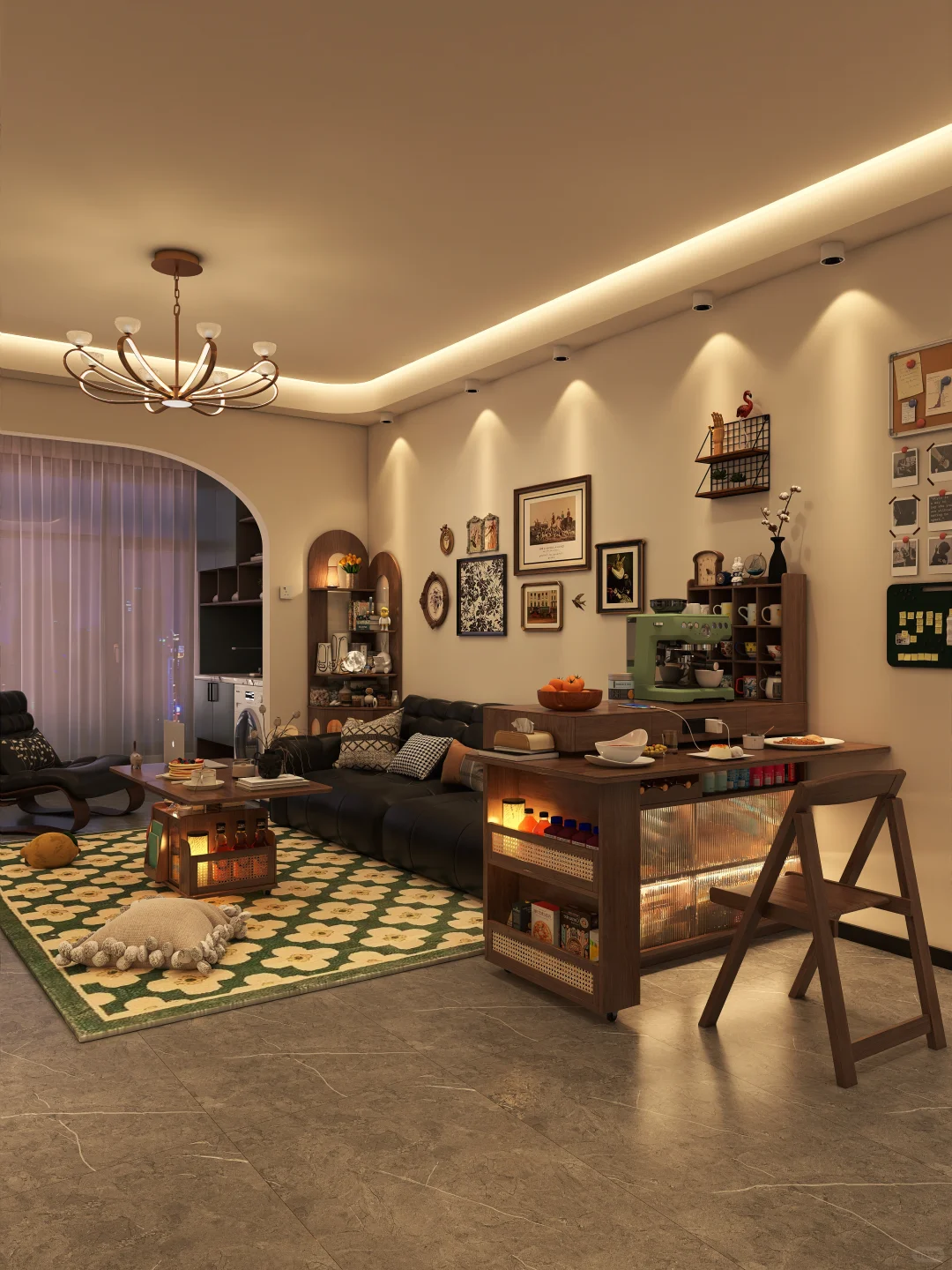 小户型这才是真正的客餐厅一体?