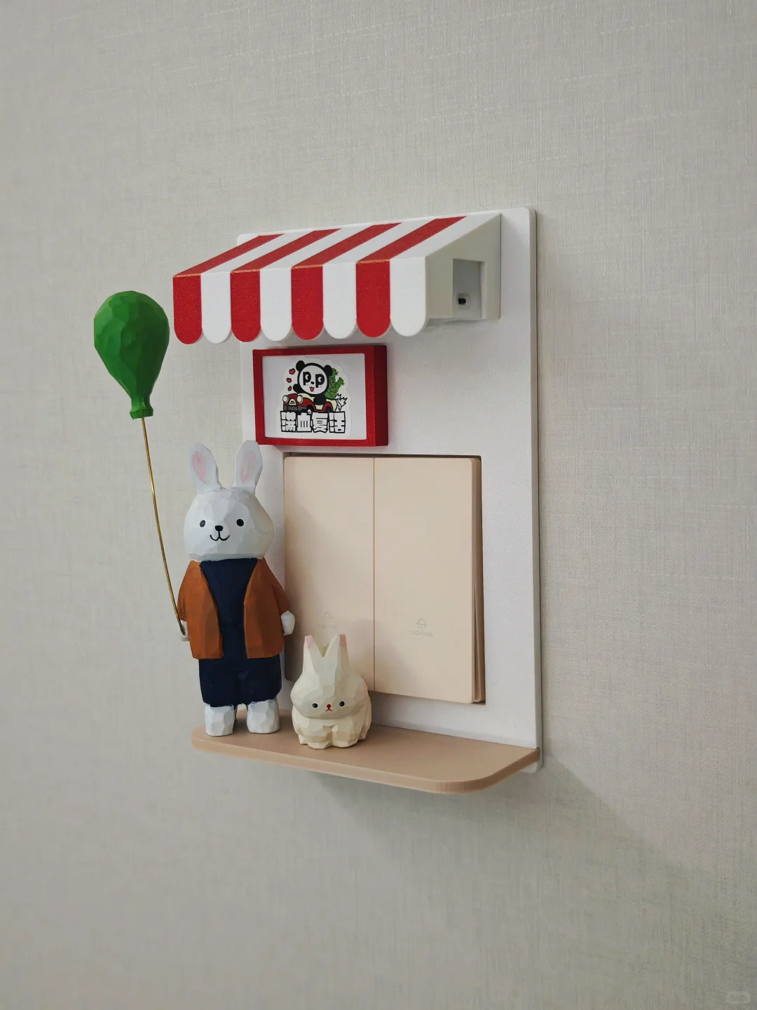 给开关穿上装饰?把家布置的可爱，全是用心