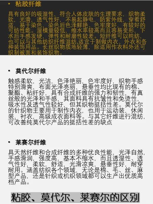 你懂什么是再 生纤维吗?