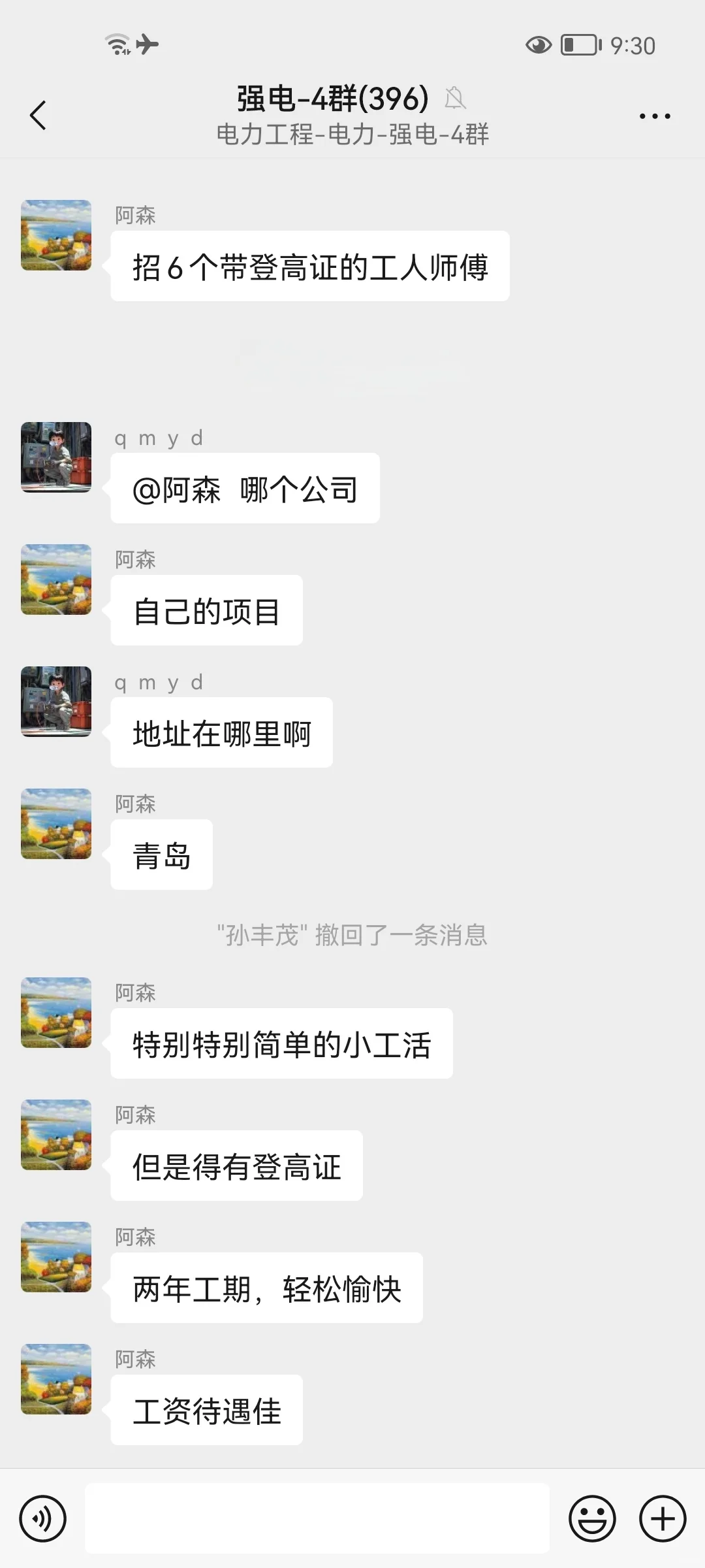 电力群，电力工程群