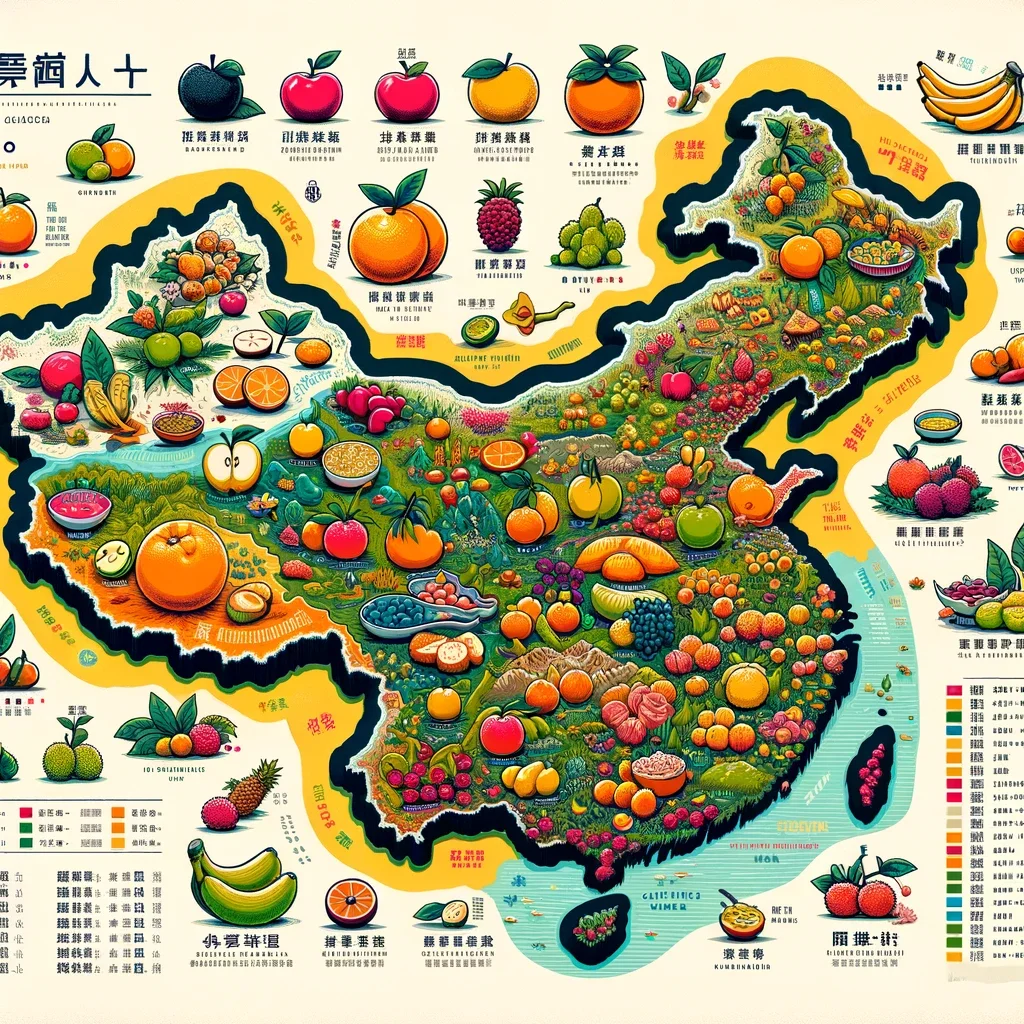 中国水果产地图谱