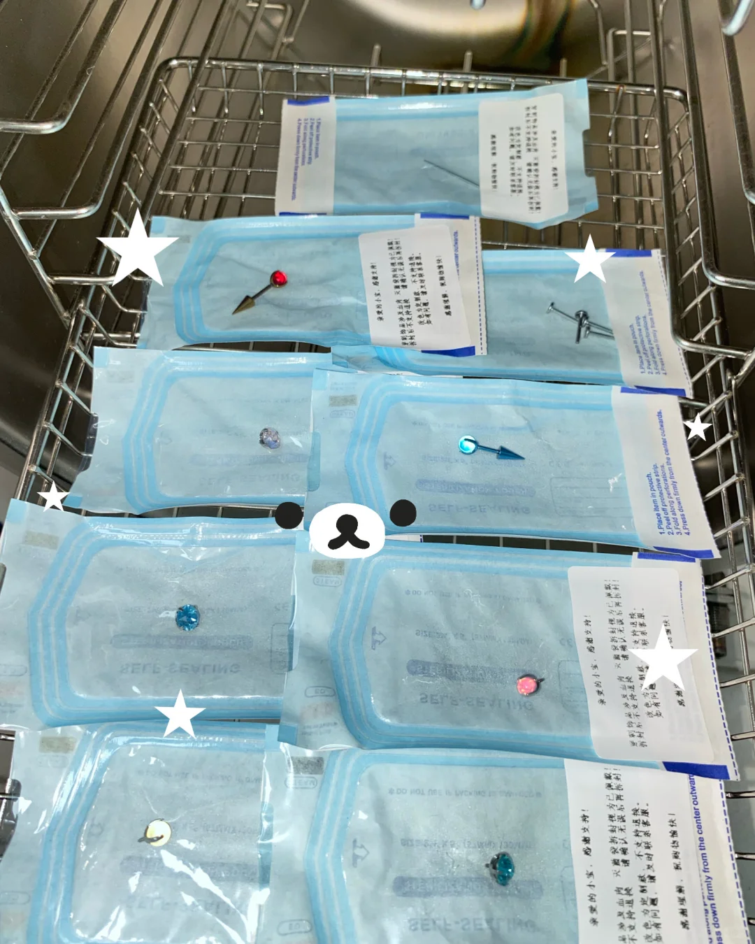 钛合金耳钉发货日常！✨姐妹们太会选了！