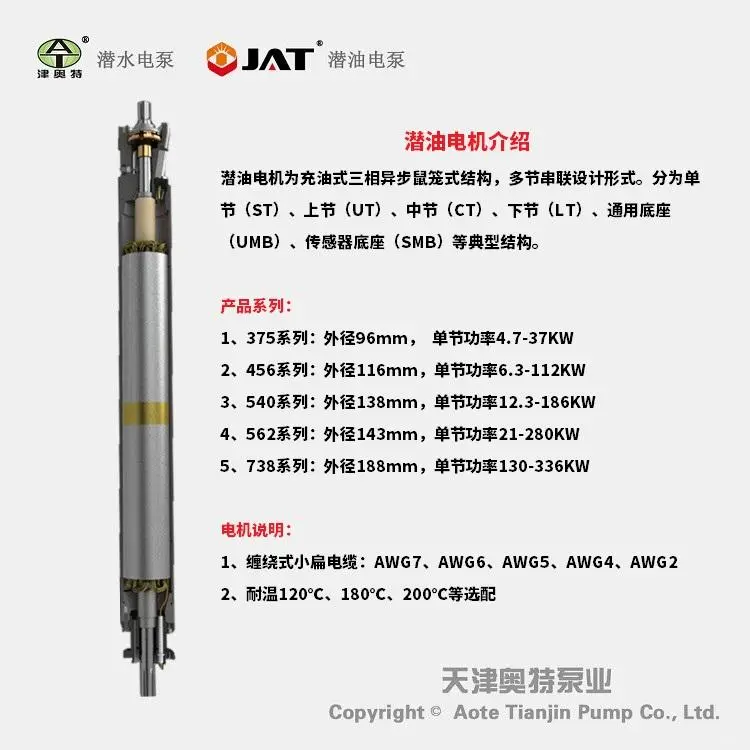 潜油电泵 立式 耐高温 高扬程