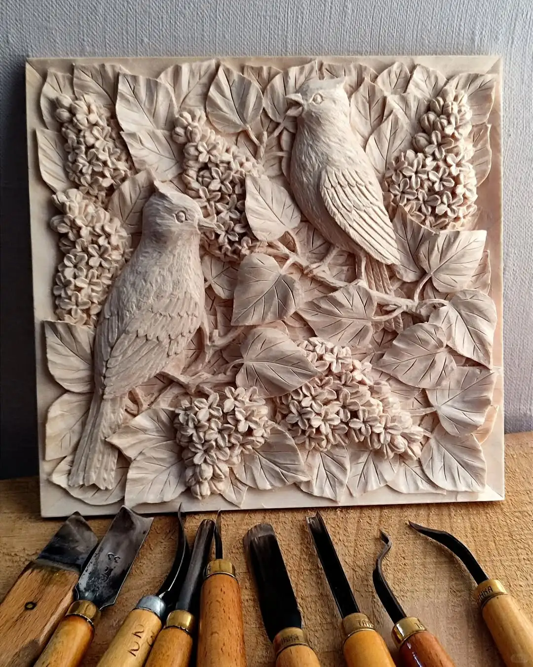 分享一组木雕浮雕作品（俄罗斯艺术家作品）