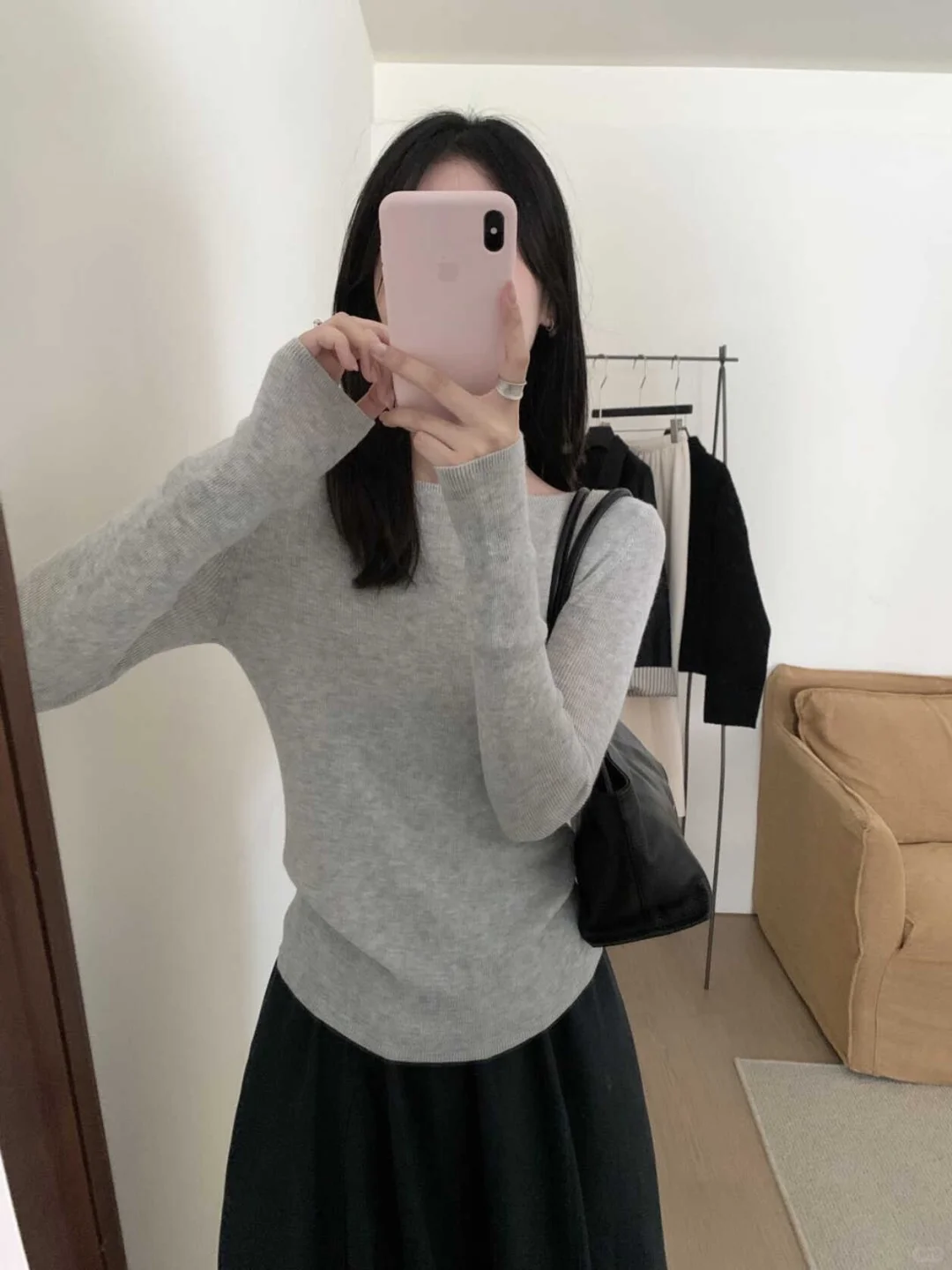 修身显瘦一绝!百搭好穿一字领针织衫