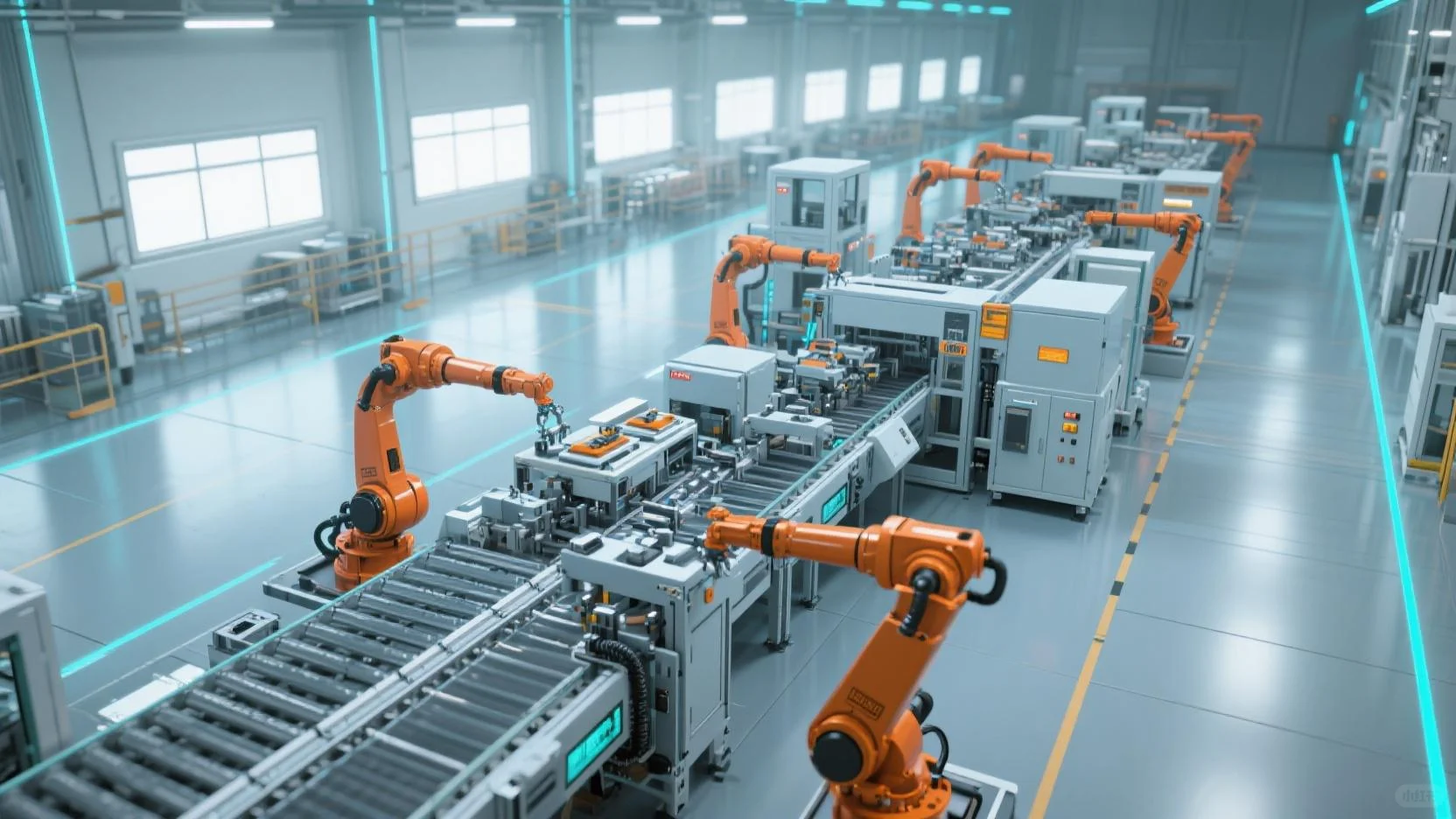 自动装配流水线 3D 动画：展现高效装配过程