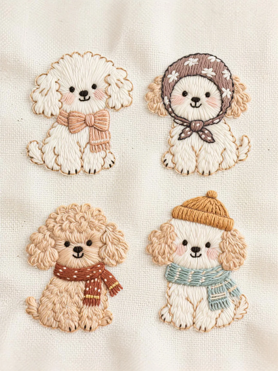 每日刺绣分享、超治愈的刺绣图案！！！