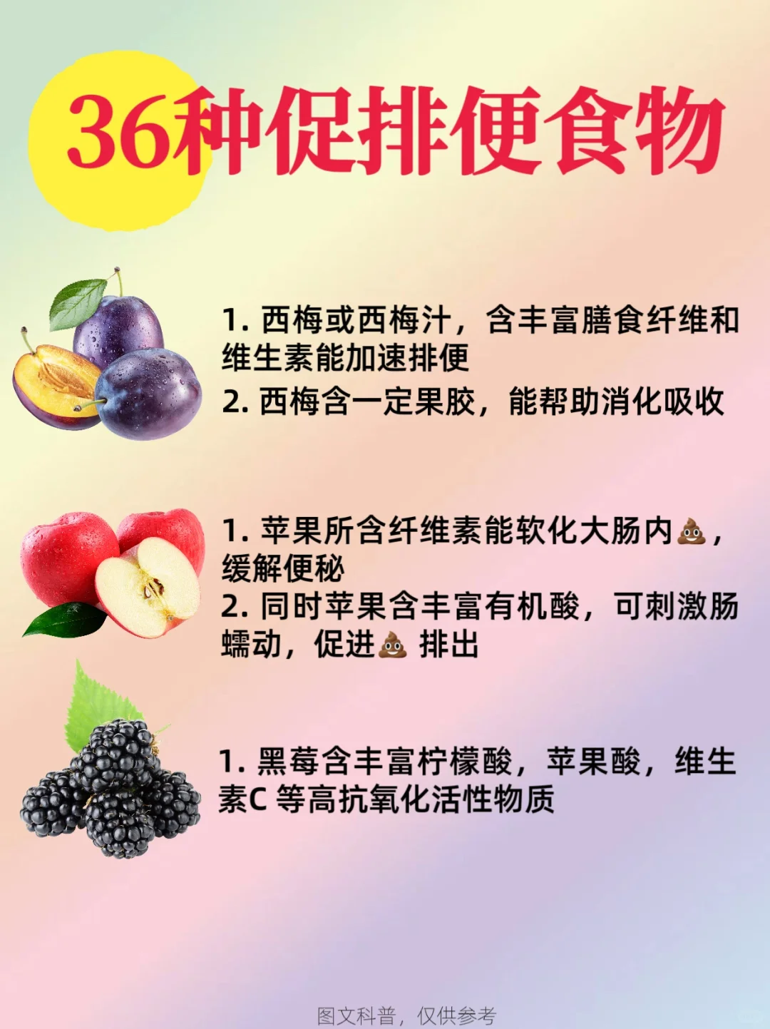 36种通便食物 帮助实现便便自由