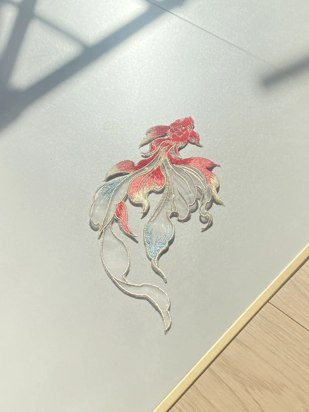 第一幅刺绣画来了呀