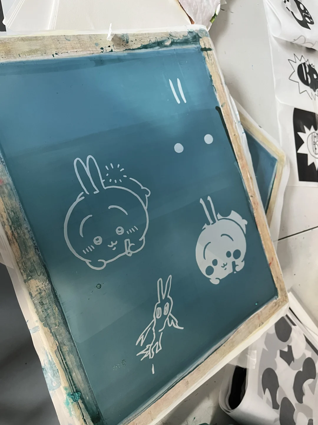 乌萨奇套色丝网印刷分享