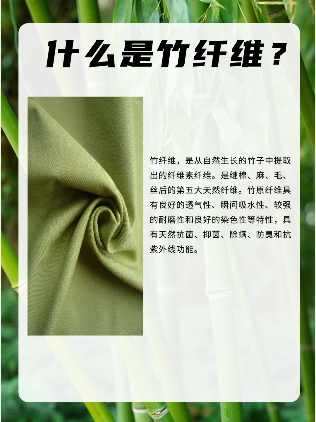 面料小课堂——竹纤维