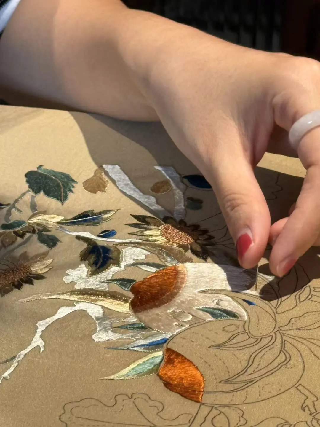 今日“福寿双全”刺绣图分享