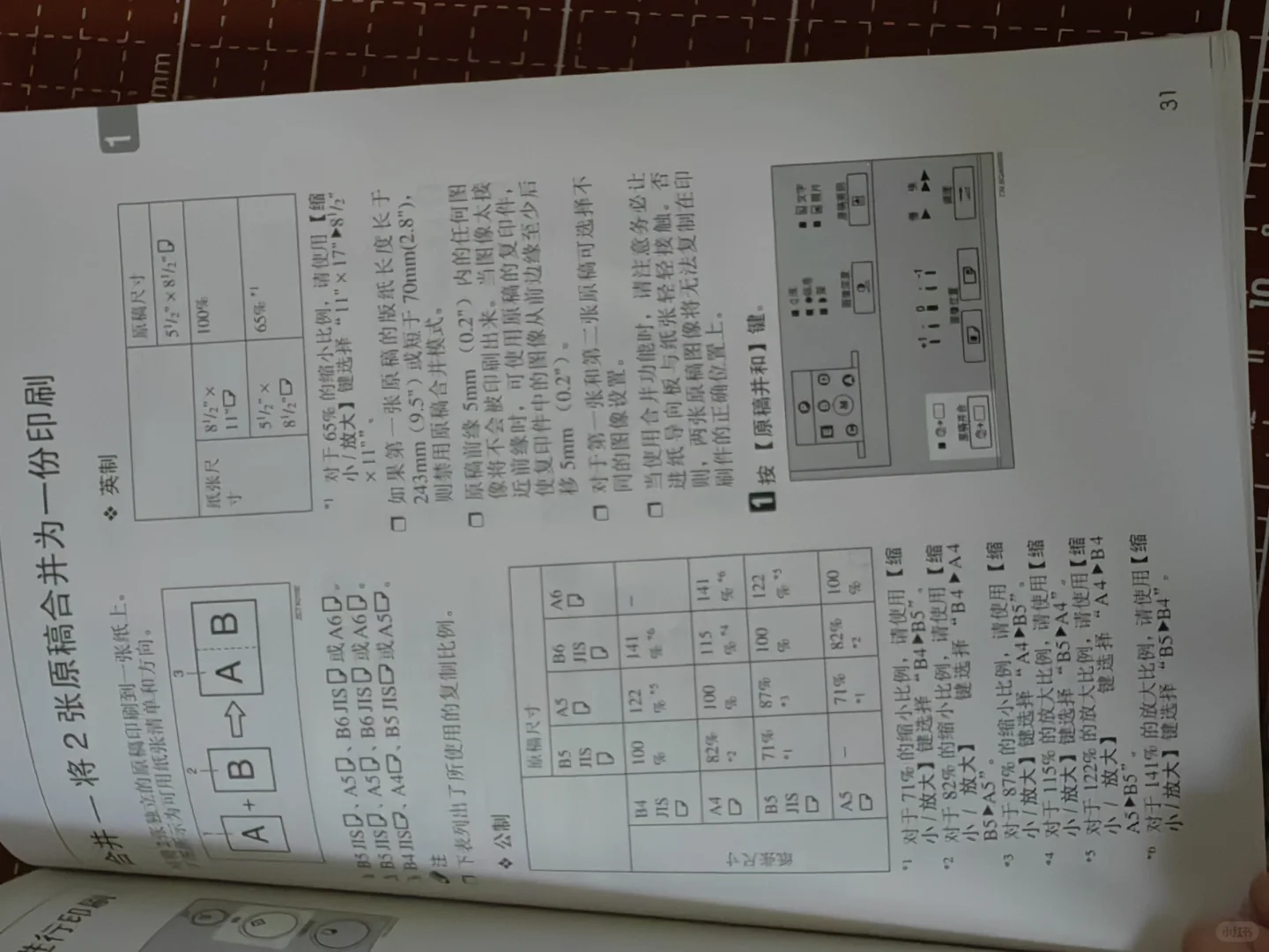 速印机更换油墨、两稿合并说明