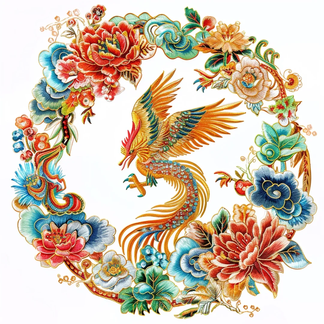 传统刺绣图案设计～