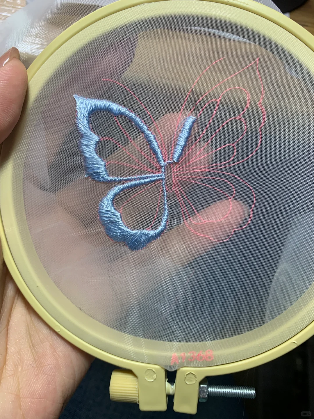 耶～第一次挑战成功双面绣