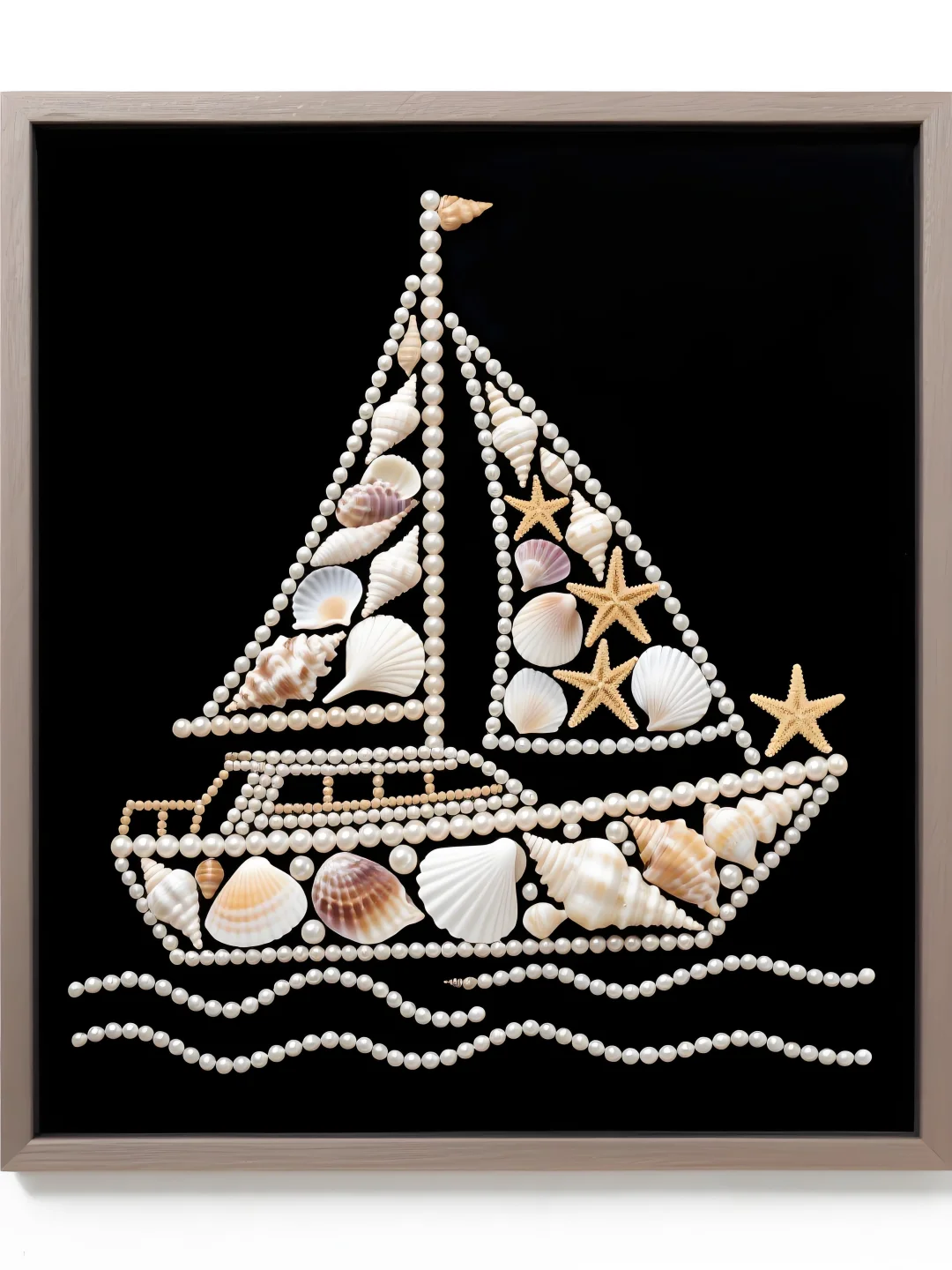 捡到的贝壳别扔，做个小帆船吧⛵