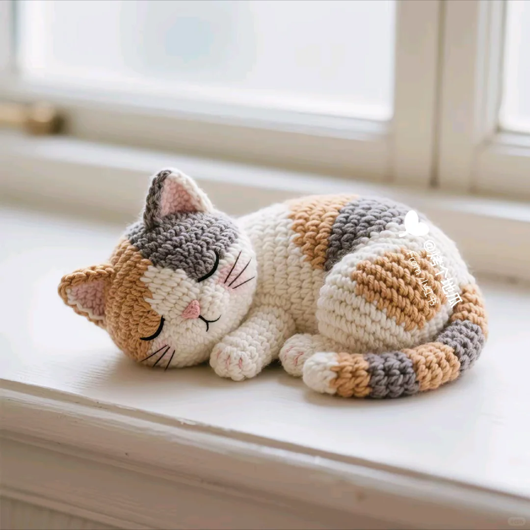 钩织小猫咪(附图解)