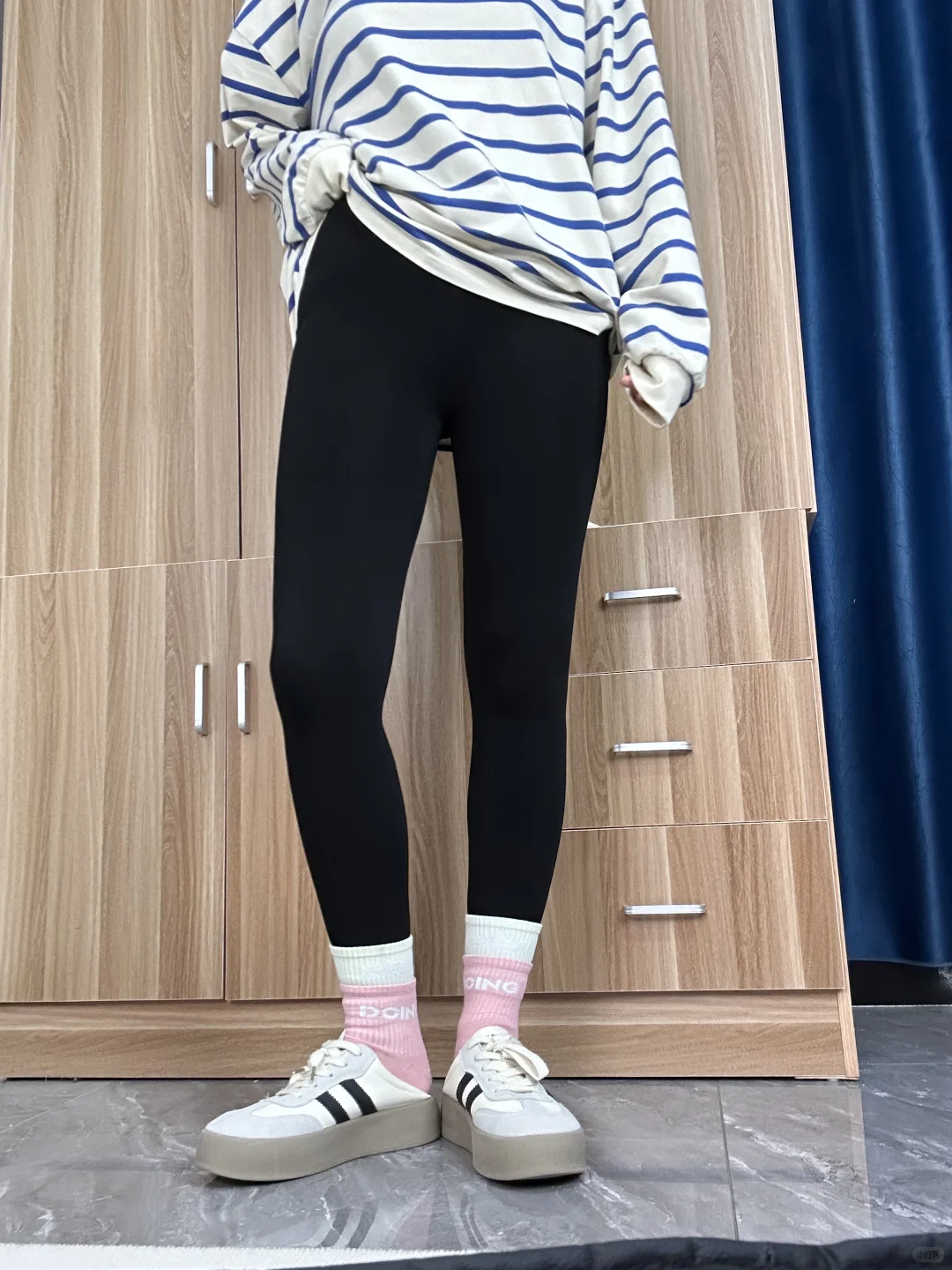 秋冬打底裤卷起来了！采用高端微压面料