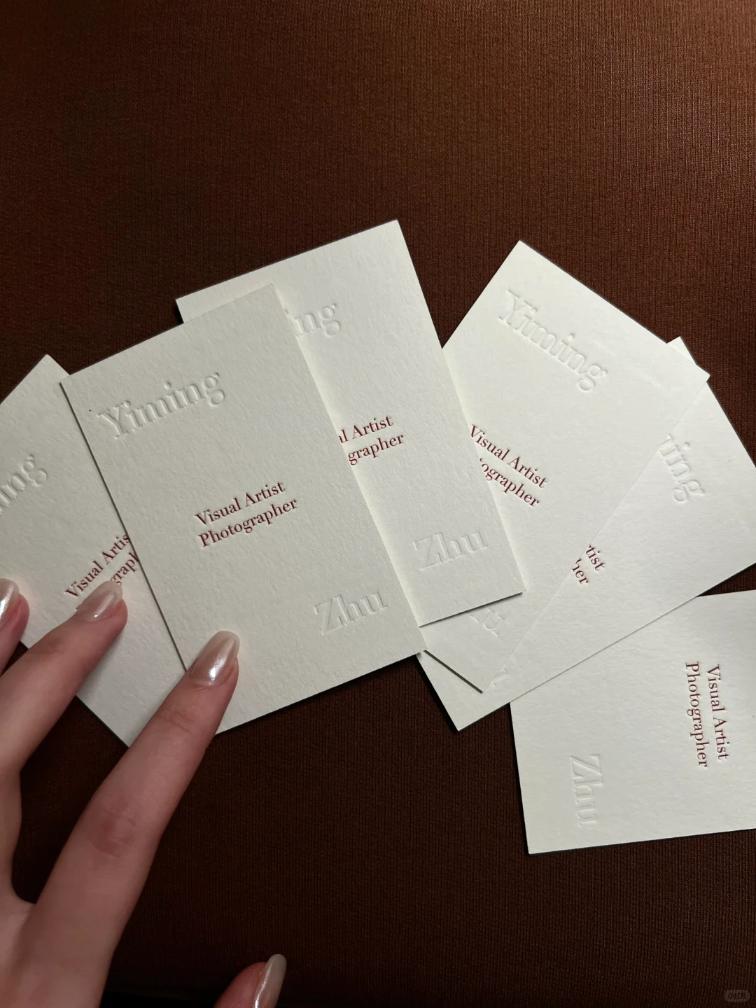 给自己新做的艺术家名片