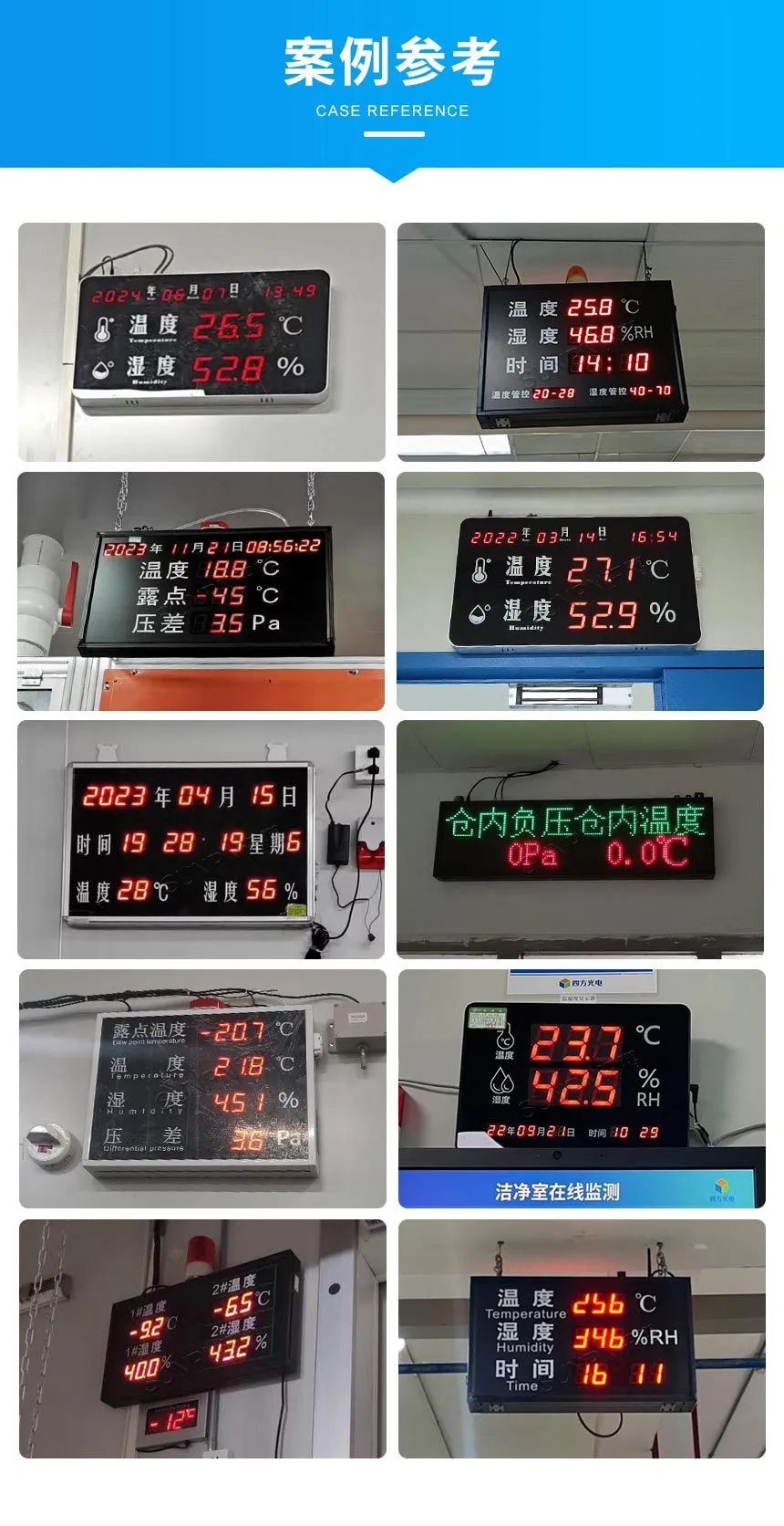 LED温湿度时钟帮助实验室监控温湿度情况