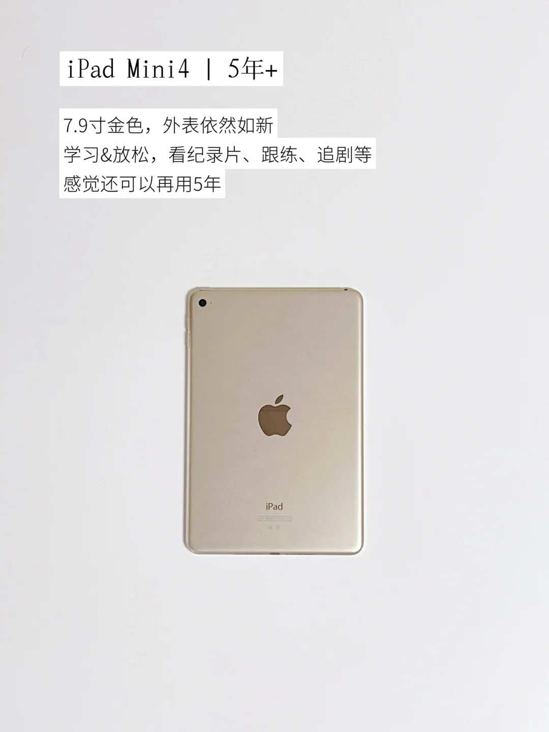 只买100分物品 | 电子产品的5年计划