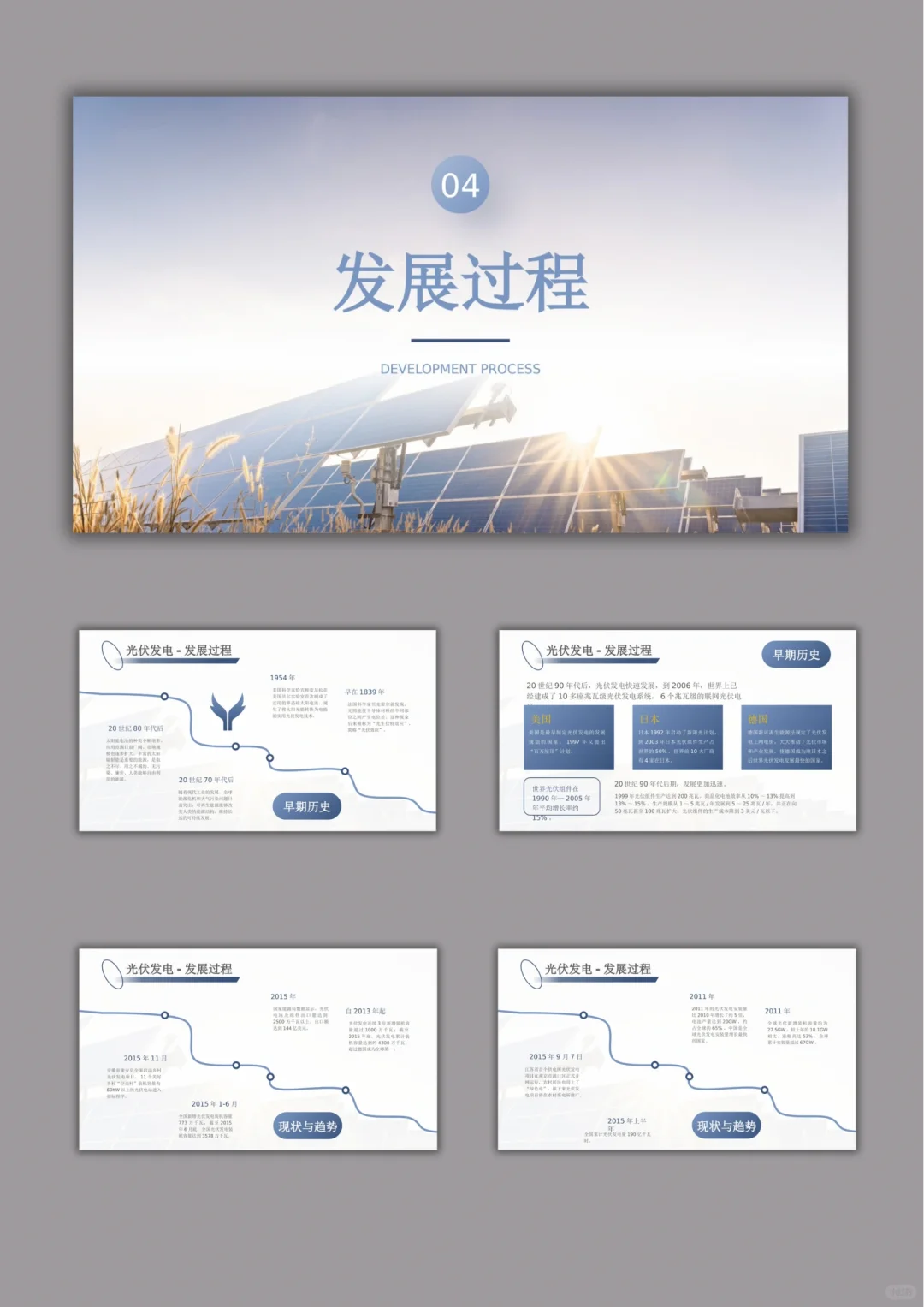 【708.】新能源 光伏发电PPT模版