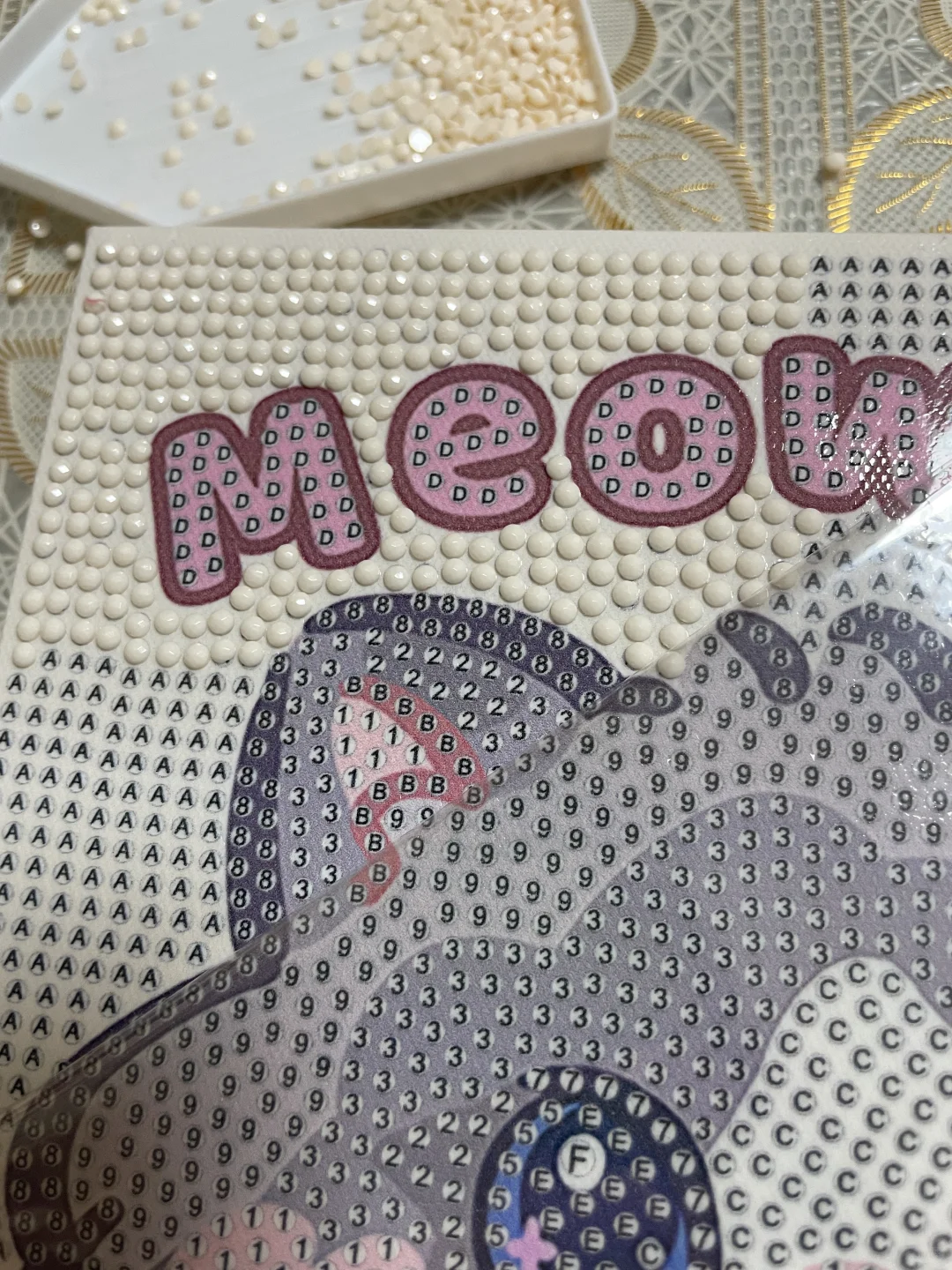 钻石贴画，原以为密集恐惧，可是完全没有呀