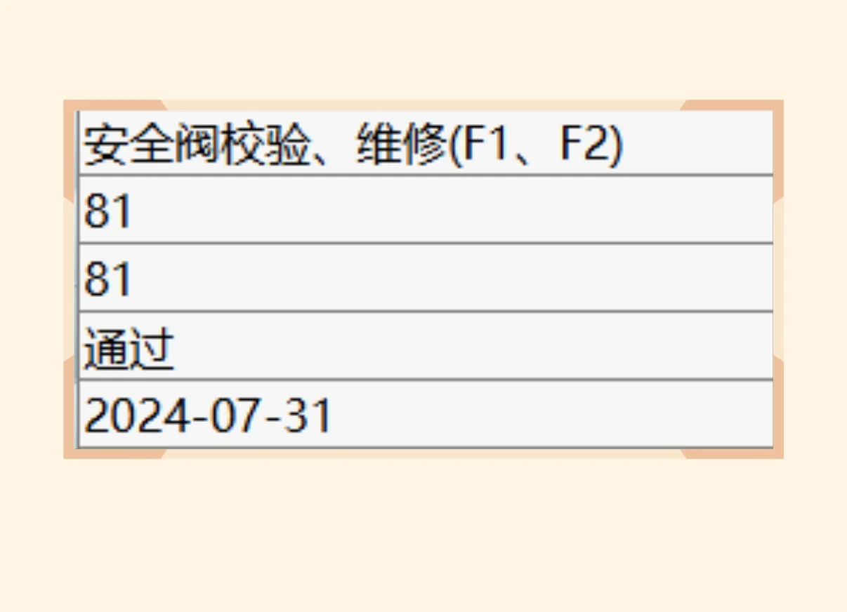 0731安全阀考试，通过yeah
