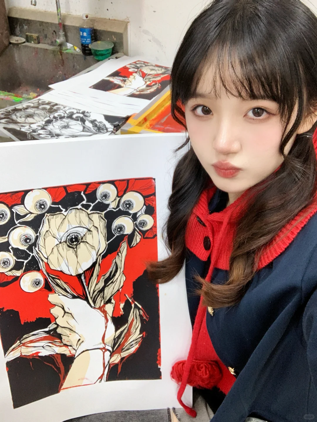 美术生日常?|丝网版画?制作过程分享