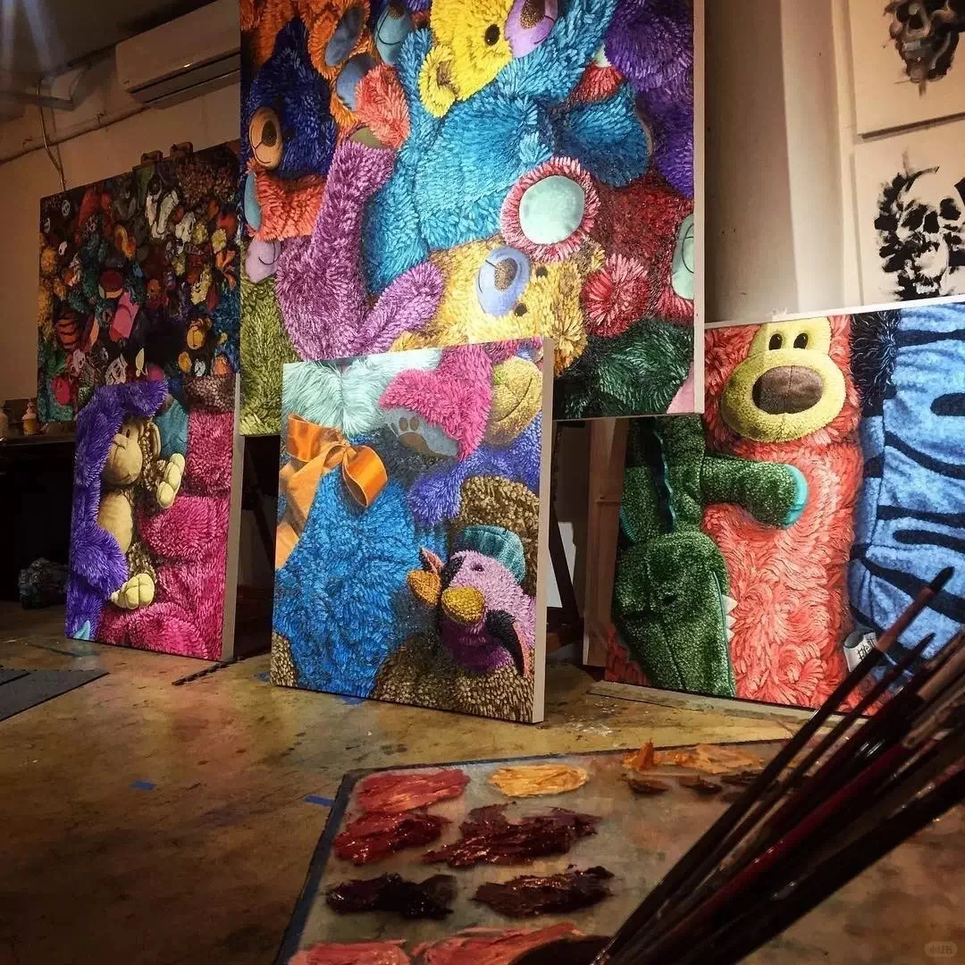 画出来的童年毛绒玩偶|BrentEstabrook作品