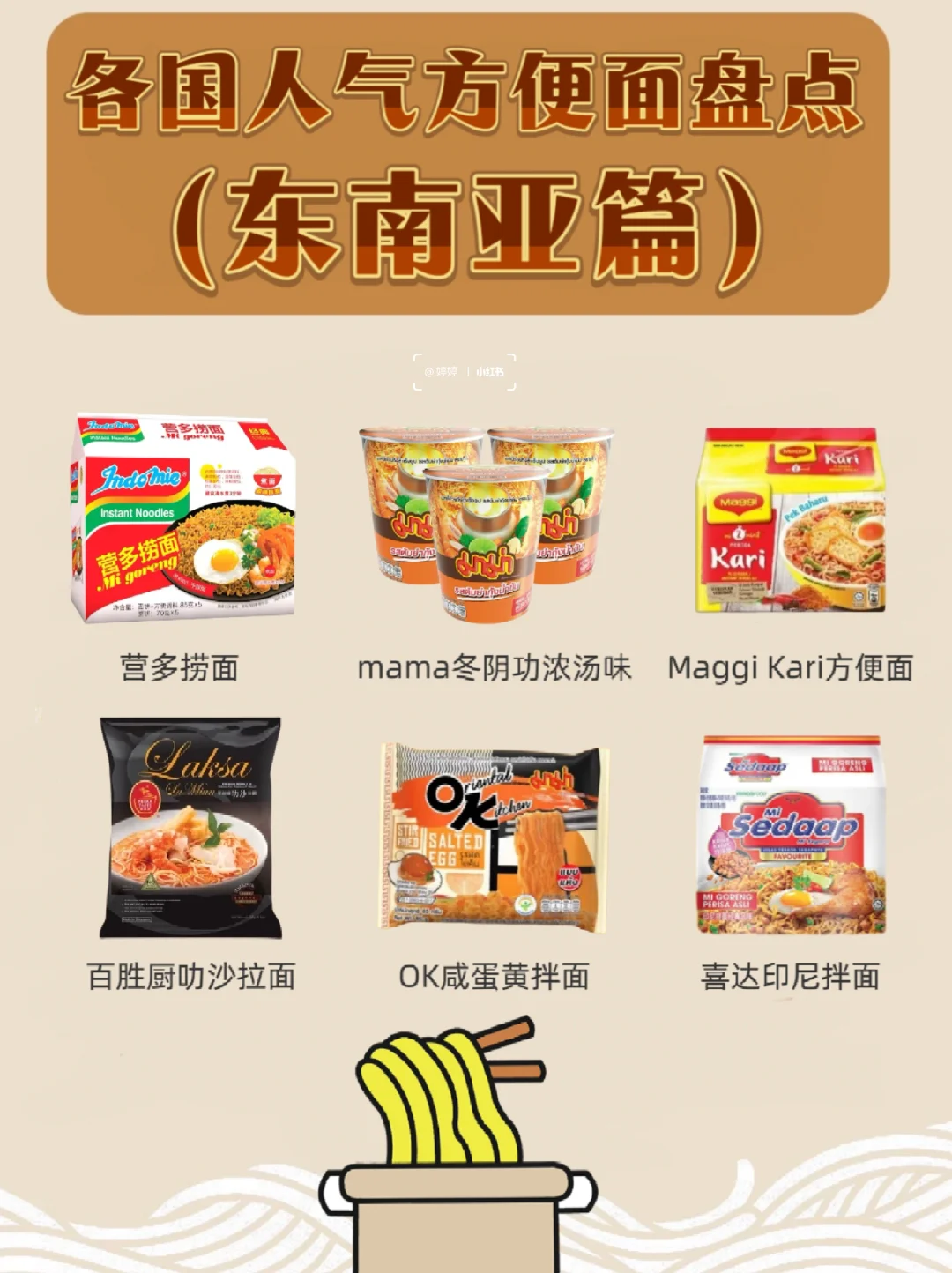 盘点各国的人气方便面，你都吃过哪些？
