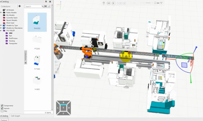 数字化工厂产线仿真
