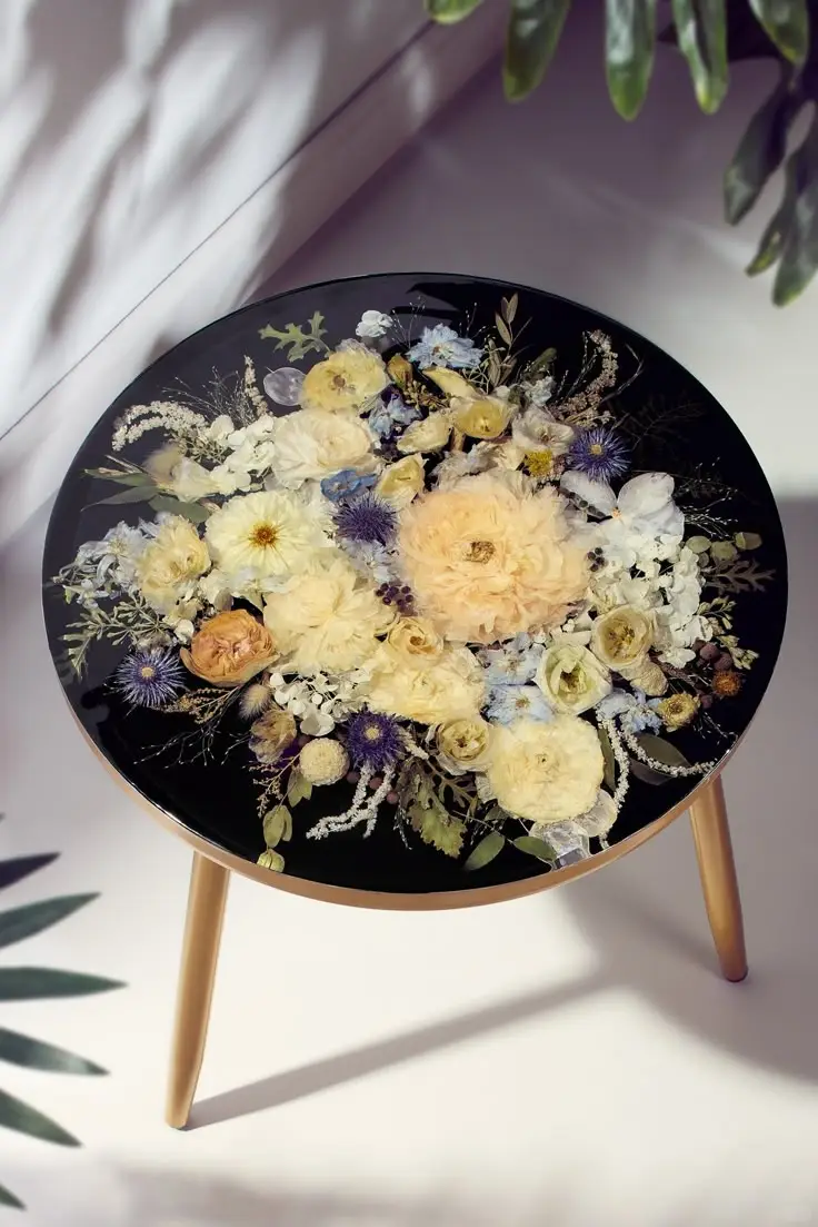 树脂花茶几,让客厅直接变ins杂志封面!