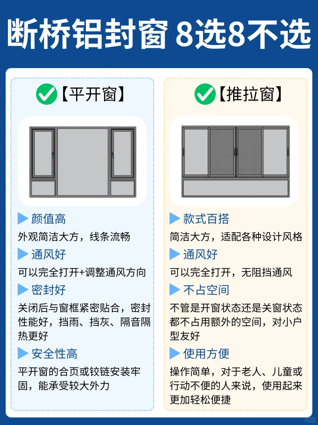 断桥铝封窗8做8不做,学会能省n个w!