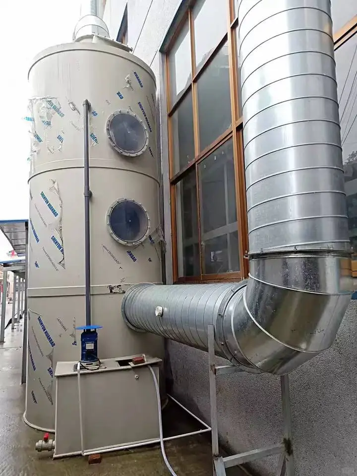 pp喷淋塔废气处理设备环保型除尘酸雾水淋塔